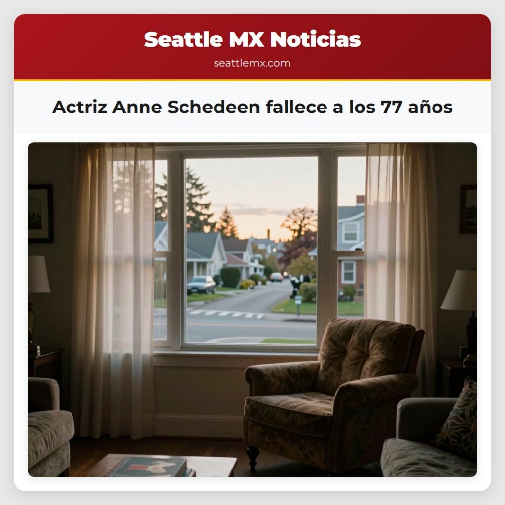 Actriz Anne Schedeen fallece a los 77 años