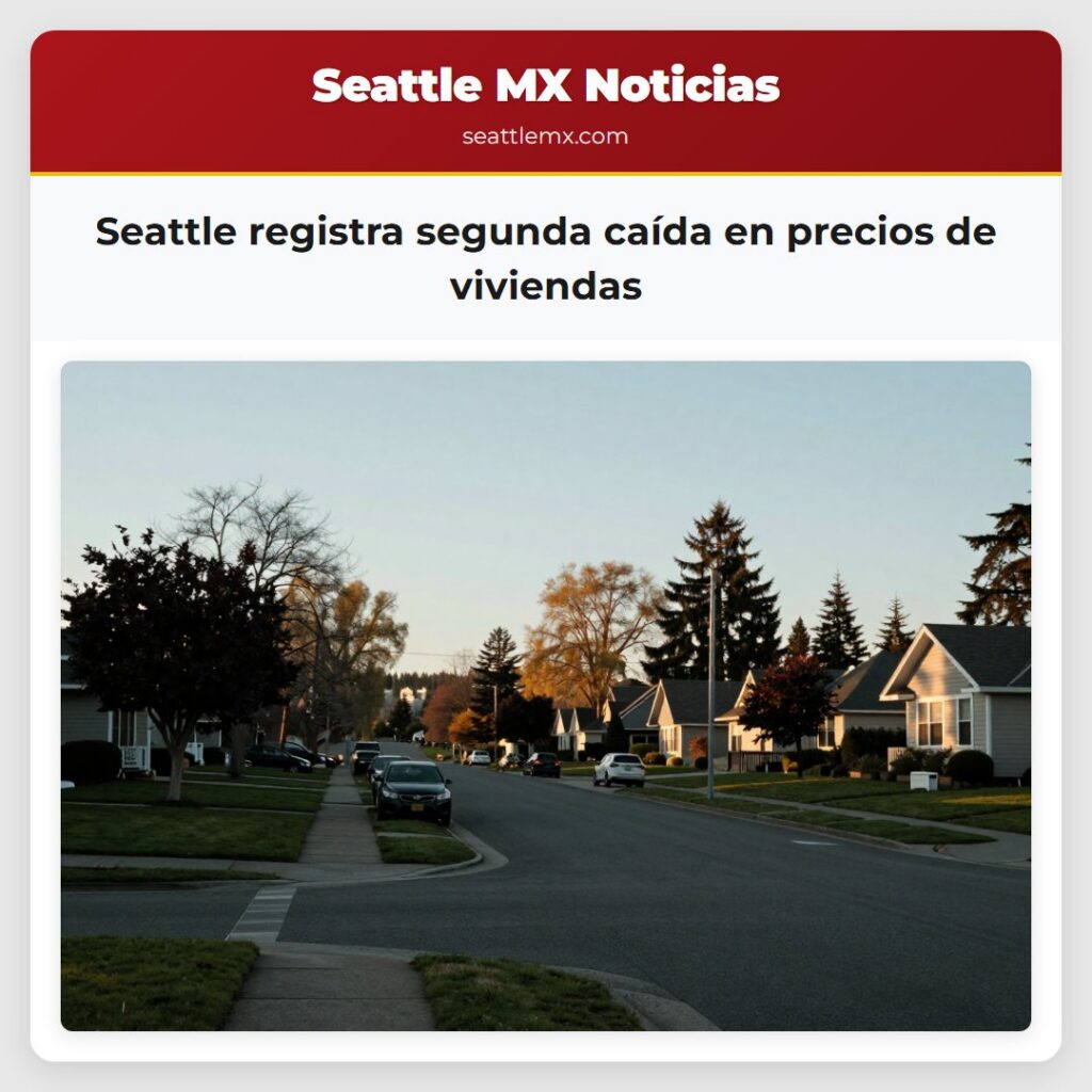 Seattle registra segunda caída en precios de
