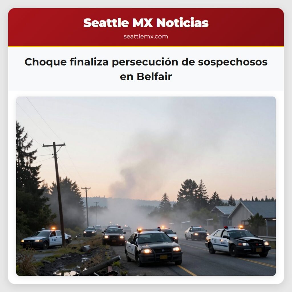 Choque finaliza persecución de sospechosos en