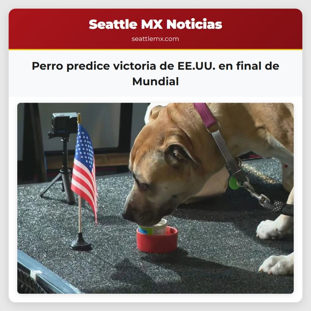 Perro predice victoria de EE.UU. en final de