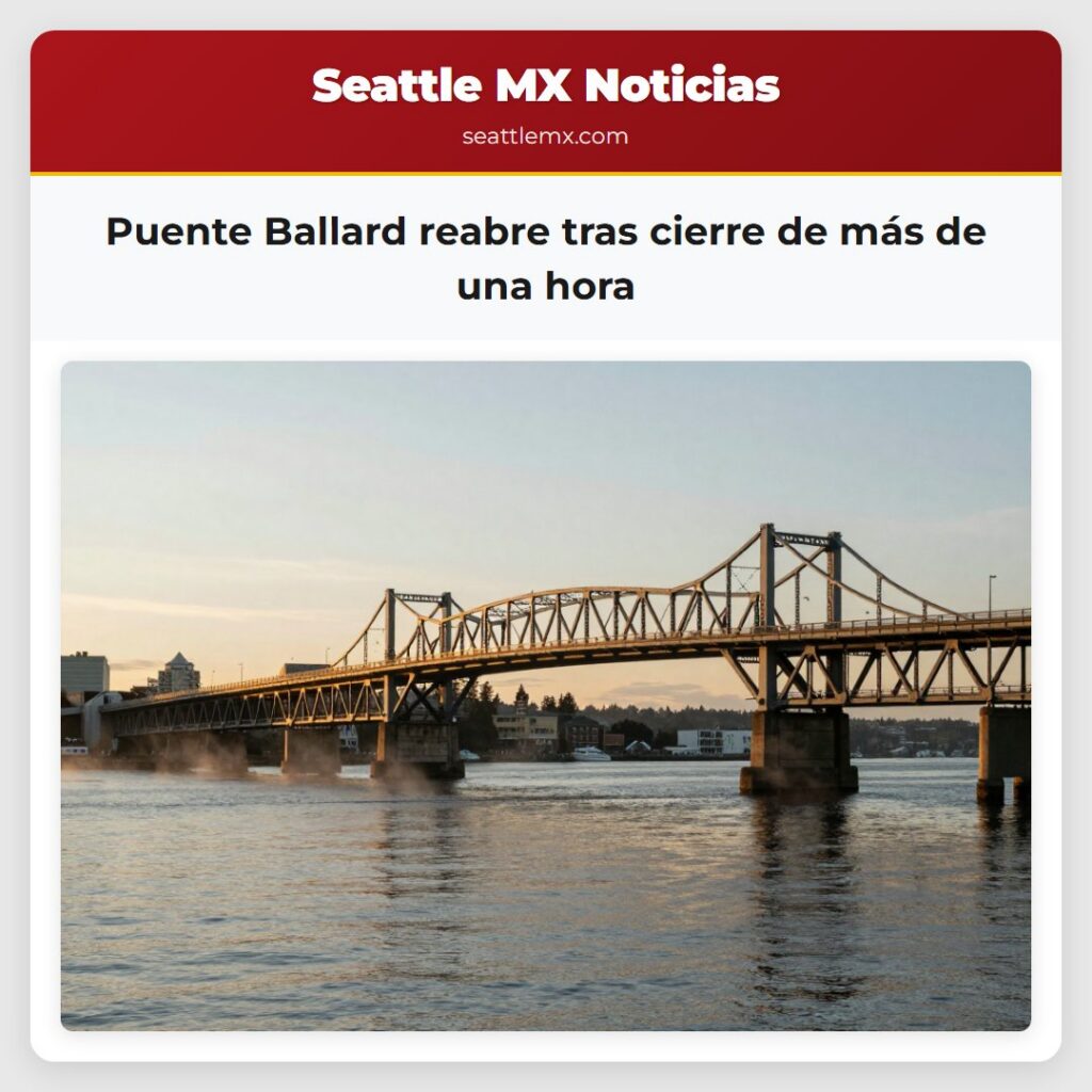 Puente Ballard reabre tras cierre de más de una