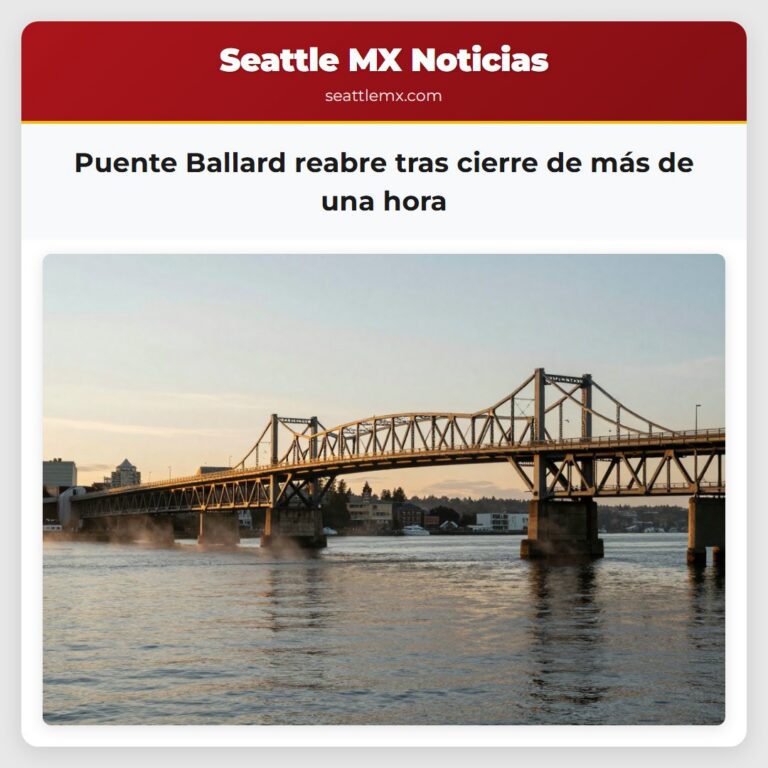 Puente Ballard reabre tras cierre de más de una hora