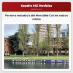 Persona rescatada del Montlake Cut en estado crítico