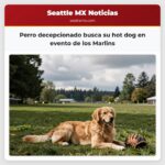 Perro decepcionado busca su hot dog en evento de los Marlins