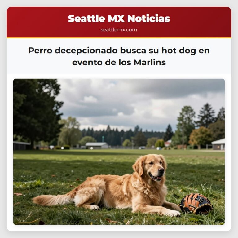 Perro decepcionado busca su hot dog en evento de los Marlins