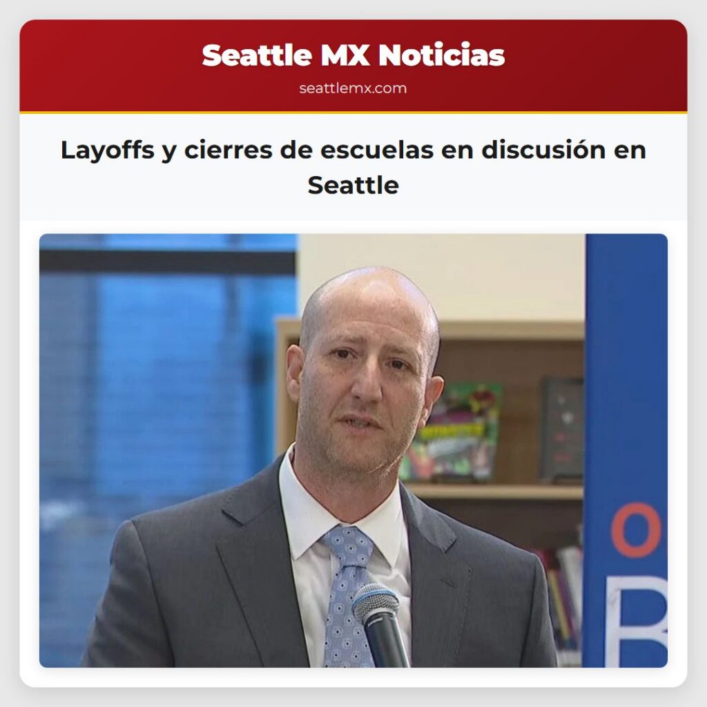 Layoffs y cierres de escuelas en discusión en