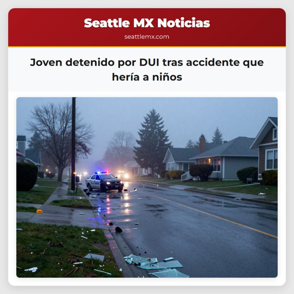 Joven detenido por DUI tras accidente que hería a