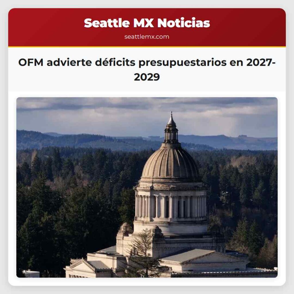 OFM advierte déficits presupuestarios en 2027-2029