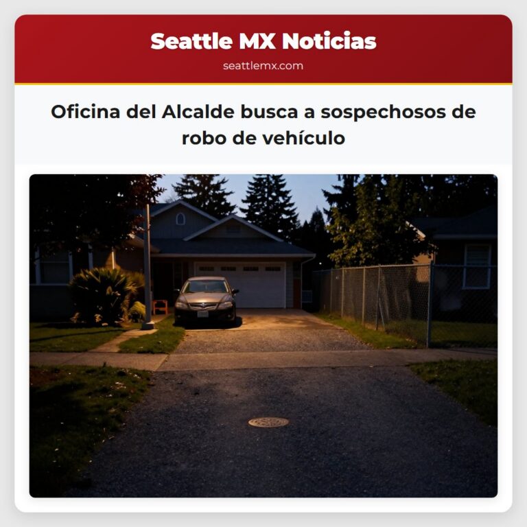 Oficina del Alcalde busca a sospechosos de robo de vehículo
