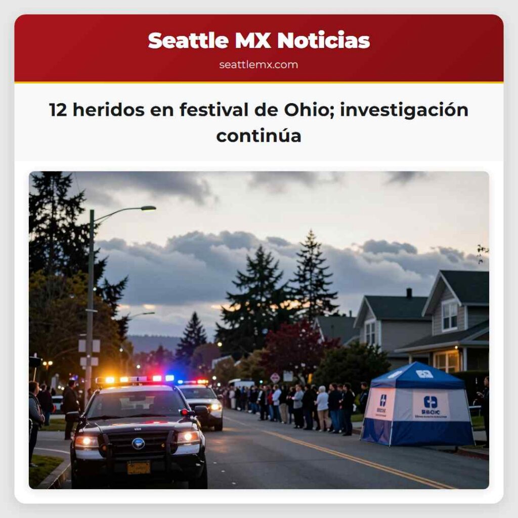 Noticias De Seattle 2 12 heridos en festival de Ohio; investigación