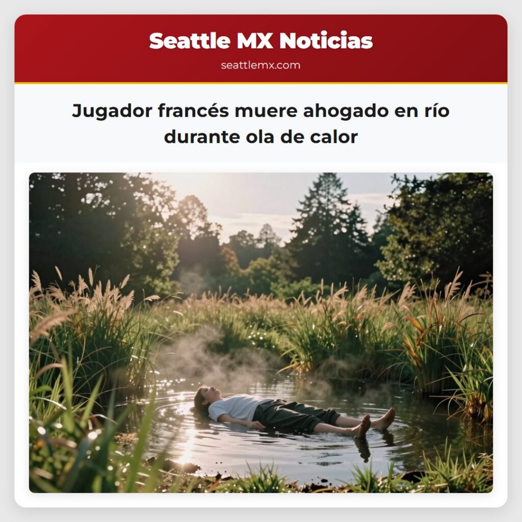 Jugador francés muere ahogado en río durante ola de calor