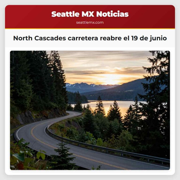 North Cascades carretera reabre el 19 de junio