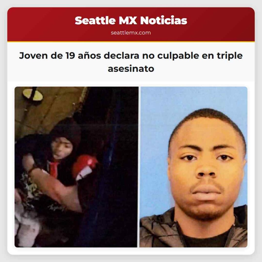 Joven de 19 años declara no culpable en triple
