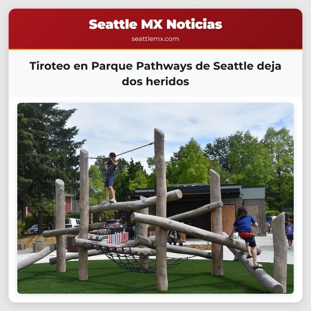 Tiroteo en Parque Pathways de Seattle deja dos