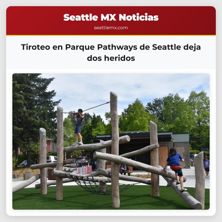 Tiroteo en Parque Pathways de Seattle deja dos heridos