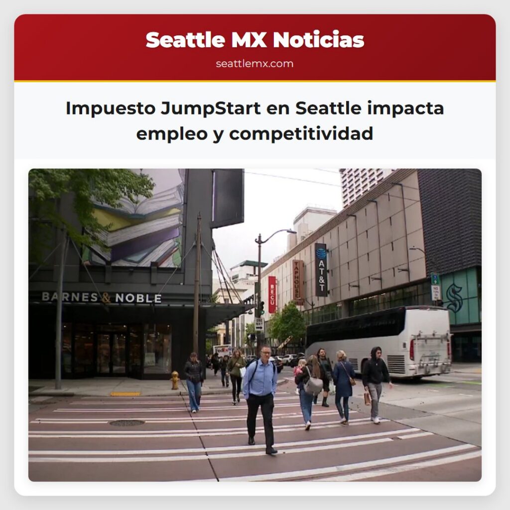 Impuesto JumpStart en Seattle impacta empleo y
