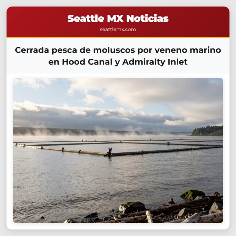 Cerrada pesca de moluscos por veneno marino en Hood Canal y Admiralty Inlet