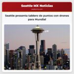 Seattle presenta tablero de puntos con drones para Mundial