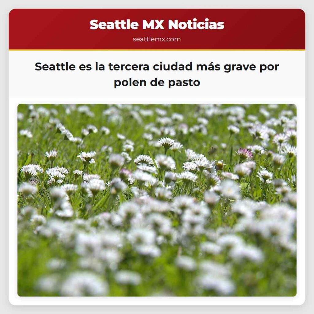 Seattle es la tercera ciudad más grave por polen