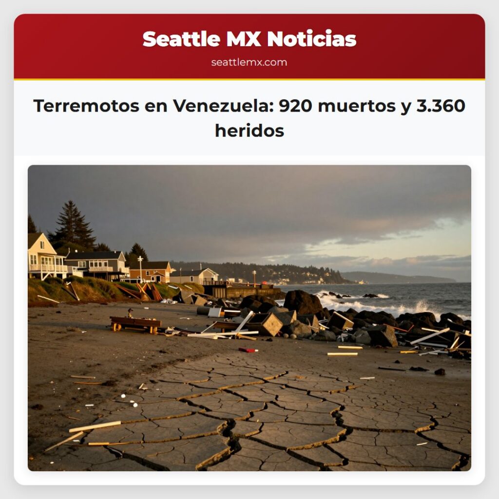 Terremotos en Venezuela: 920 muertos y 3.360