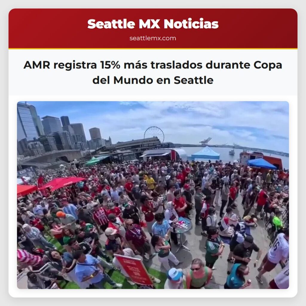 AMR registra 15% más traslados durante Copa del