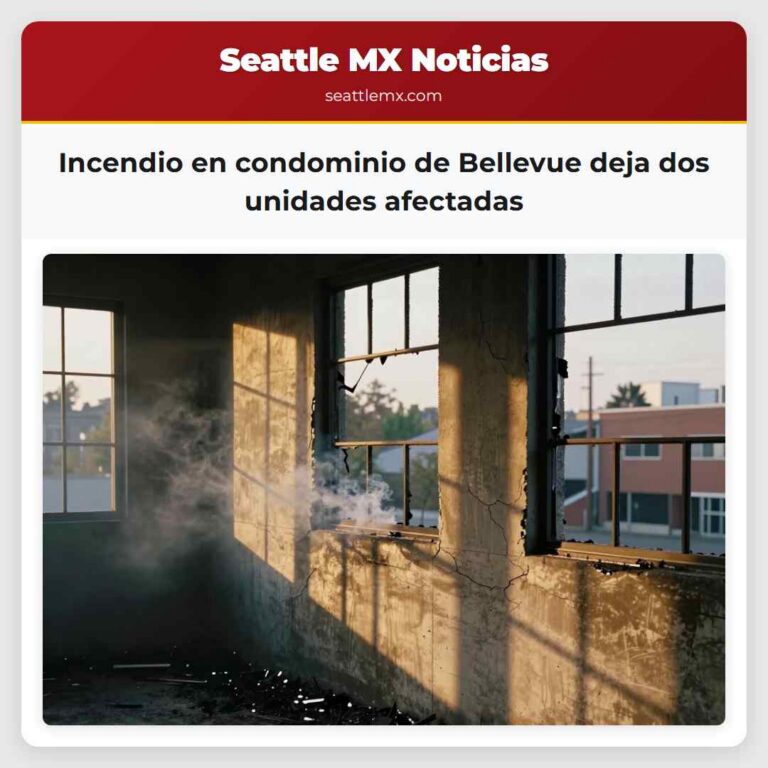 Incendio en condominio de Bellevue deja dos unidades afectadas