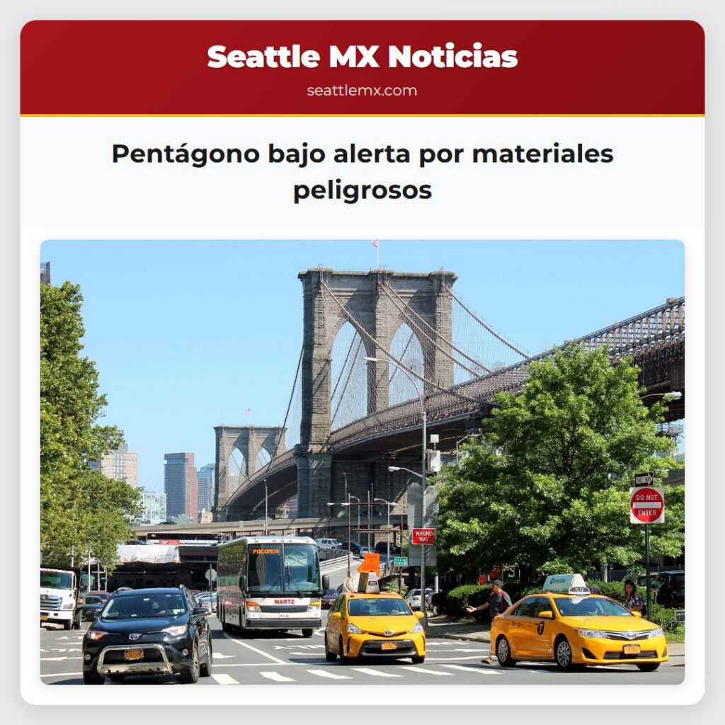 Pentágono bajo alerta por materiales peligrosos