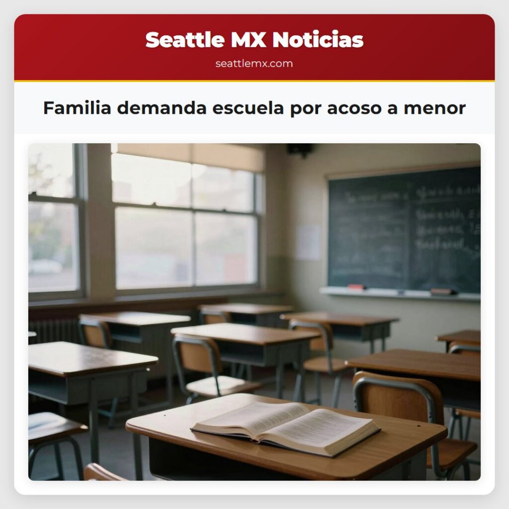 Noticias De Seattle 1 Familia demanda escuela por acoso a menor