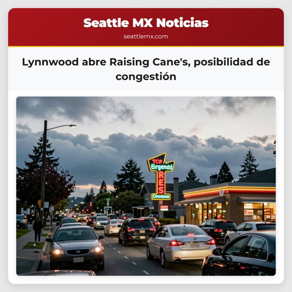Lynnwood abre Raising Cane's, posibilidad de
