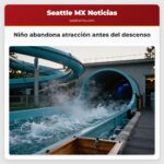 Niño abandona atracción antes del descenso