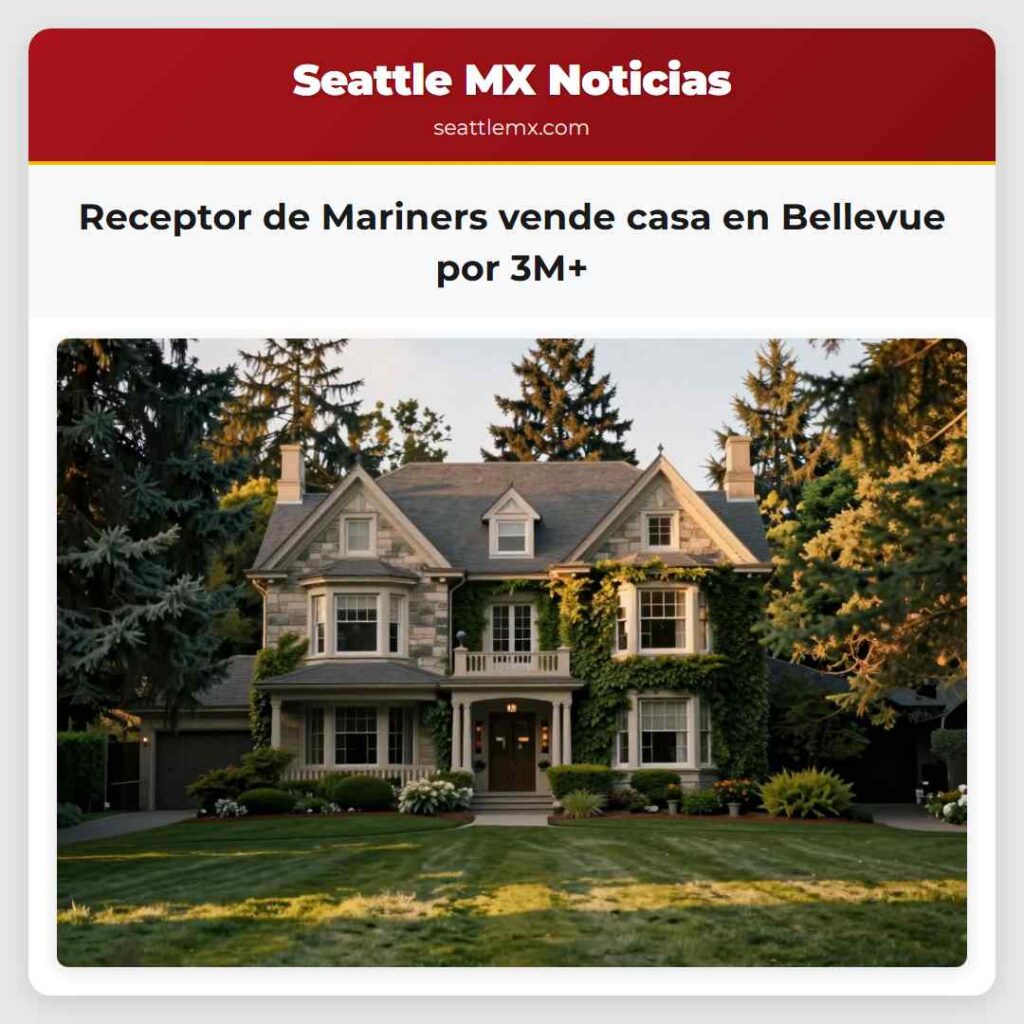 Receptor de Mariners vende casa en Bellevue por