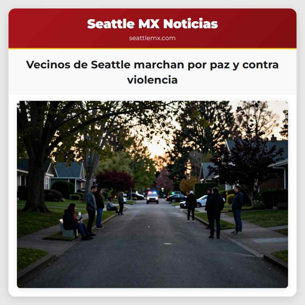 Noticias De Seattle 2 Vecinos de Seattle marchan por paz y contra