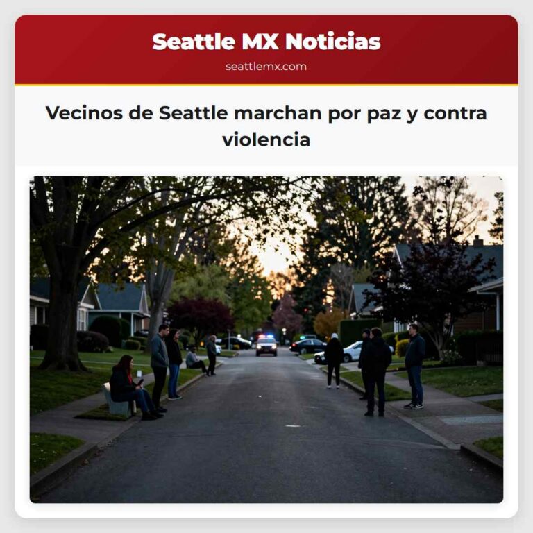 Vecinos de Seattle marchan por paz y contra violencia