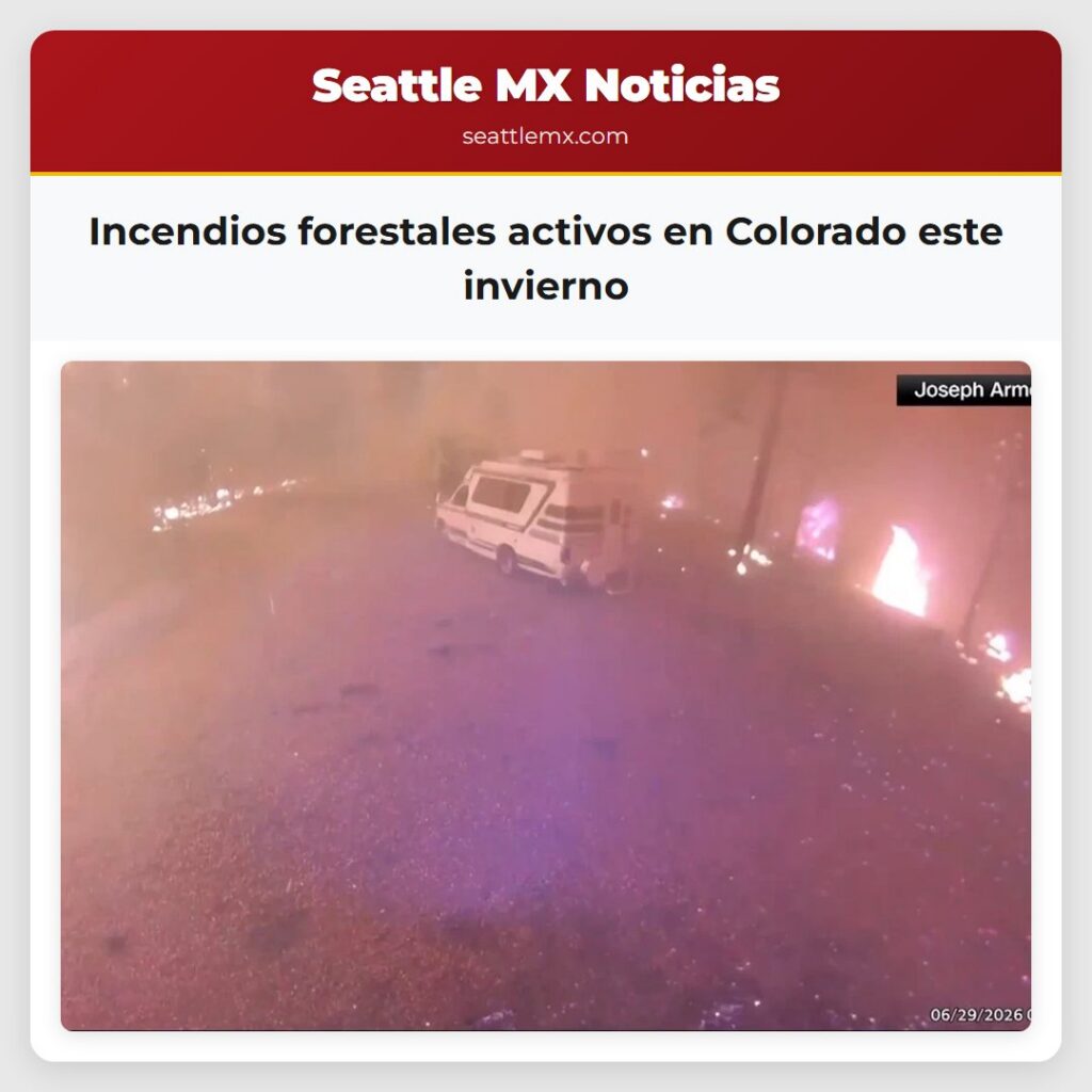 Incendios forestales activos en Colorado este