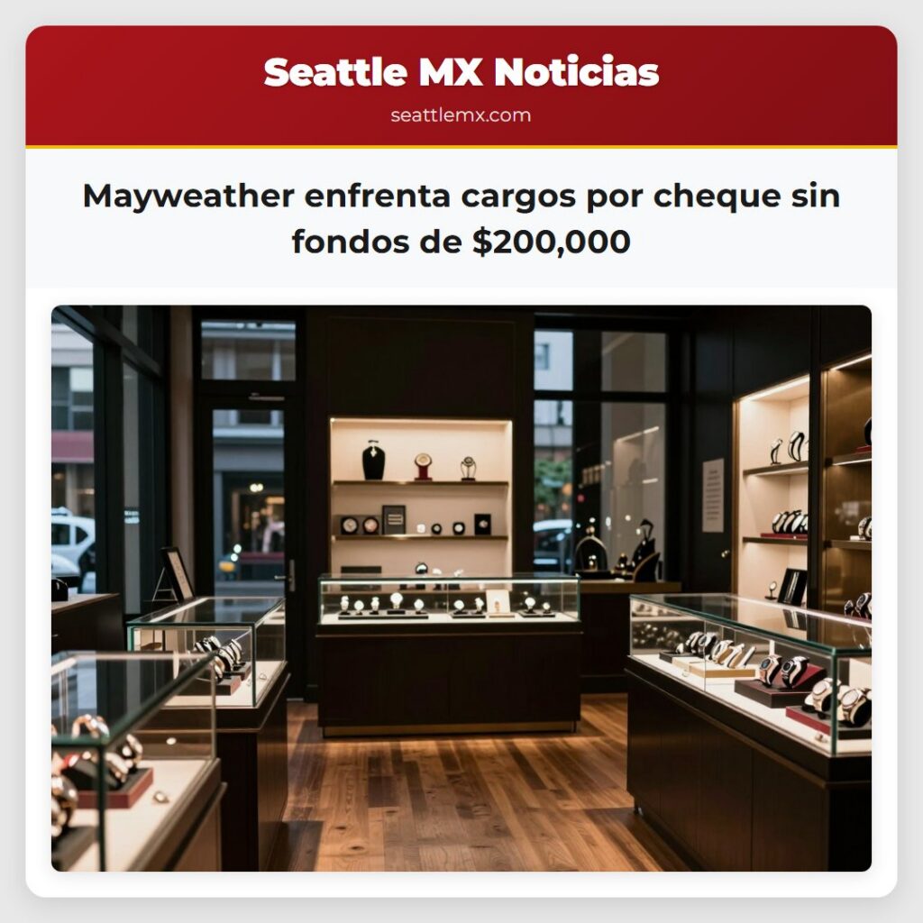Noticias De Seattle 6 Mayweather enfrenta cargos por cheque sin fondos