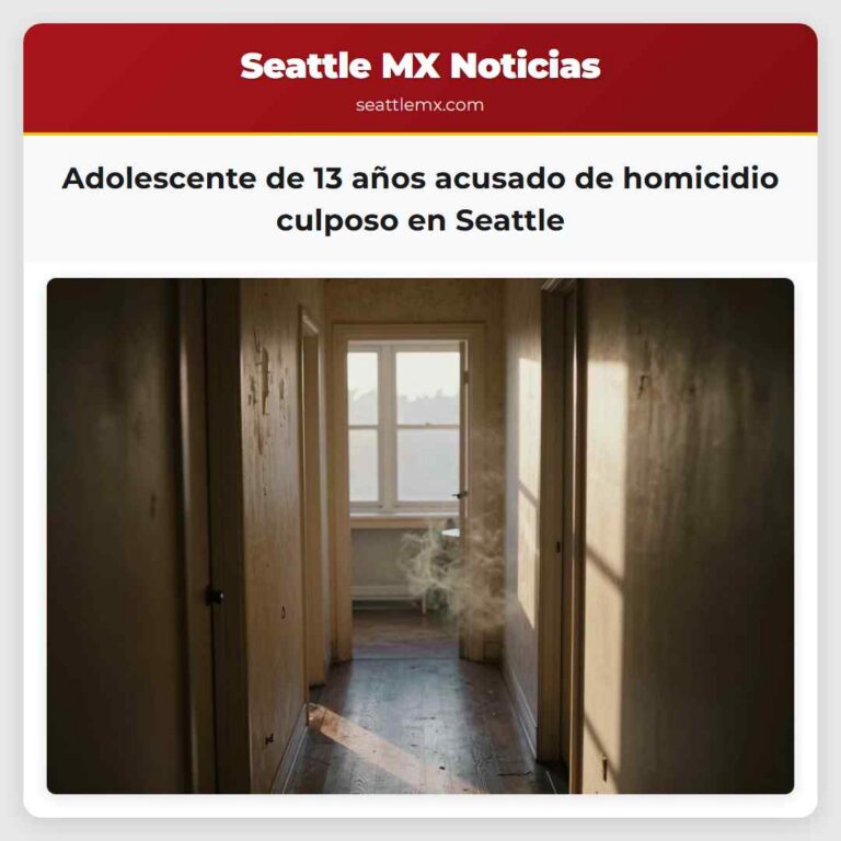 Adolescente de 13 años acusado de homicidio culposo en Seattle