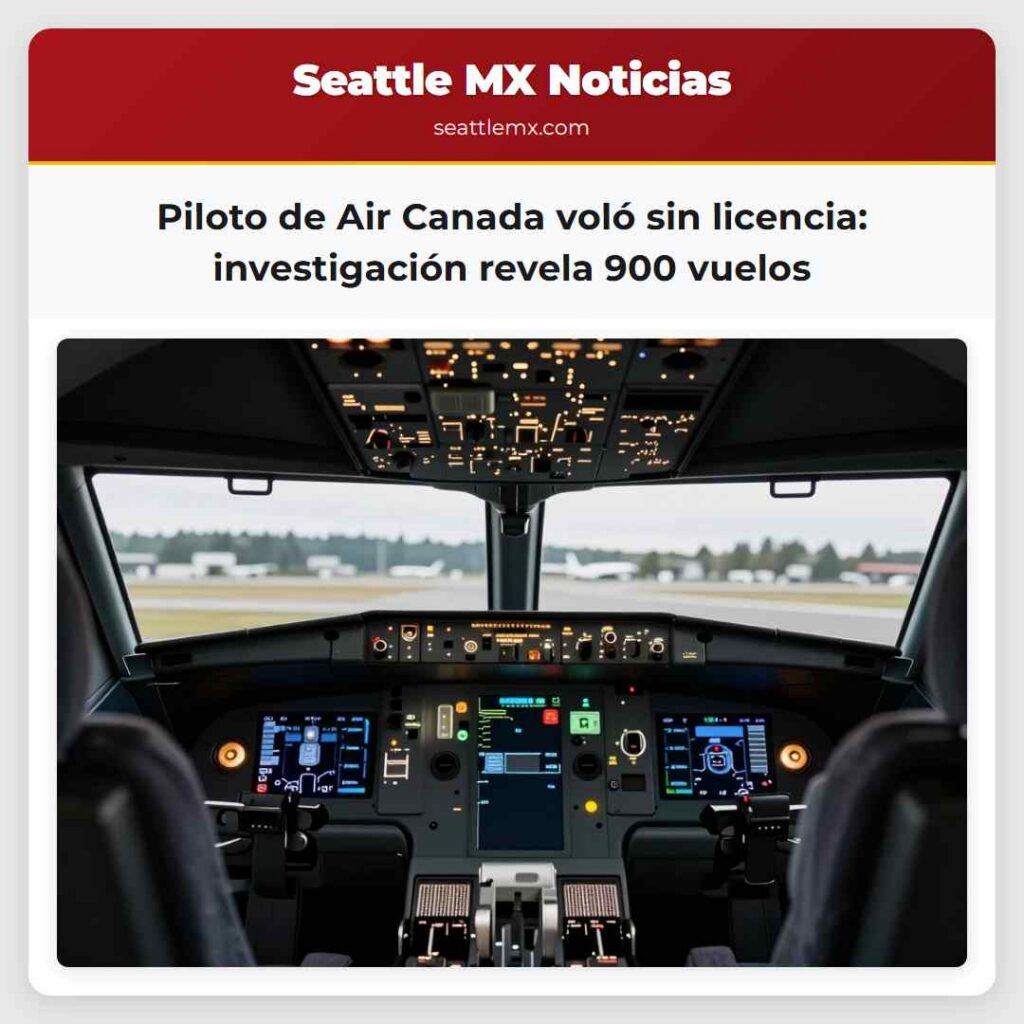 Noticias De Seattle 1 Piloto de Air Canada voló sin licencia: