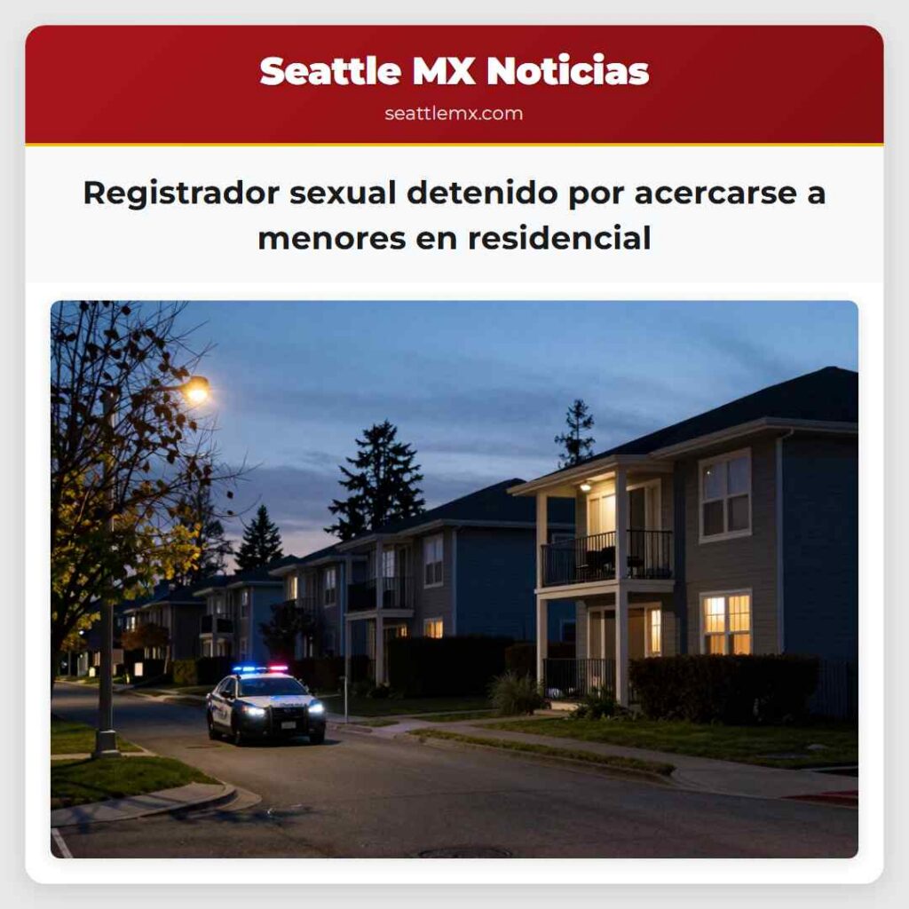 Registrador sexual detenido por acercarse a