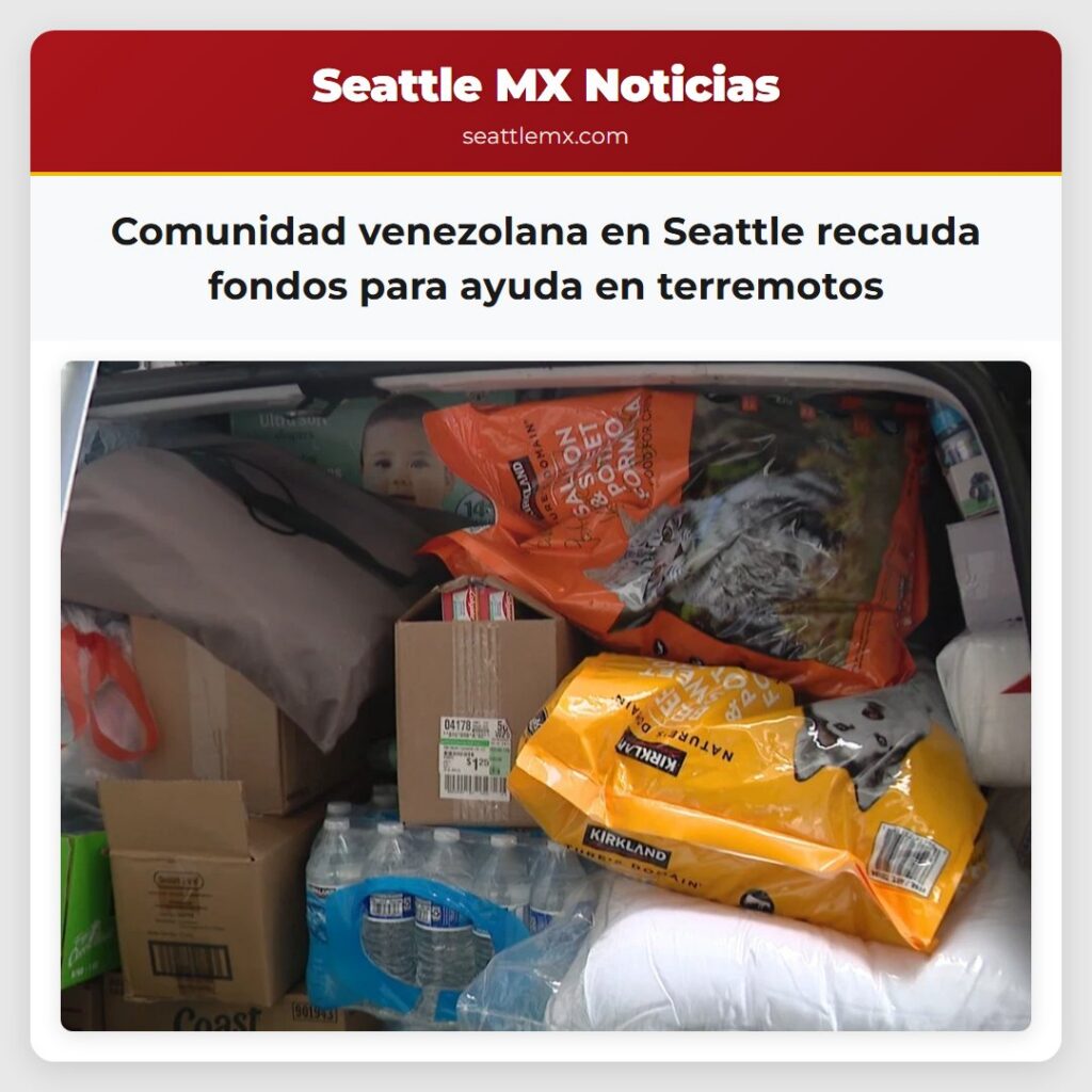 Comunidad venezolana en Seattle recauda fondos