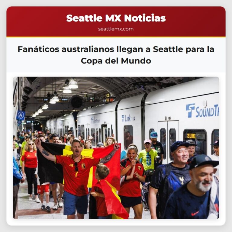 Fanáticos australianos llegan a Seattle para la Copa del Mundo