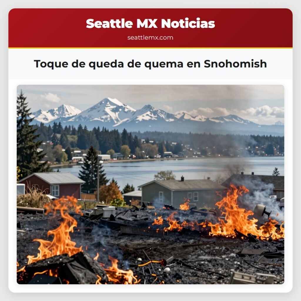 Toque de queda de quema en Snohomish