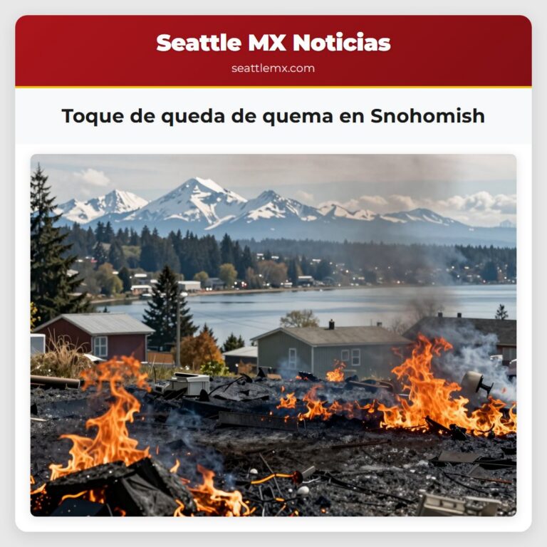 Toque de queda de quema en Snohomish