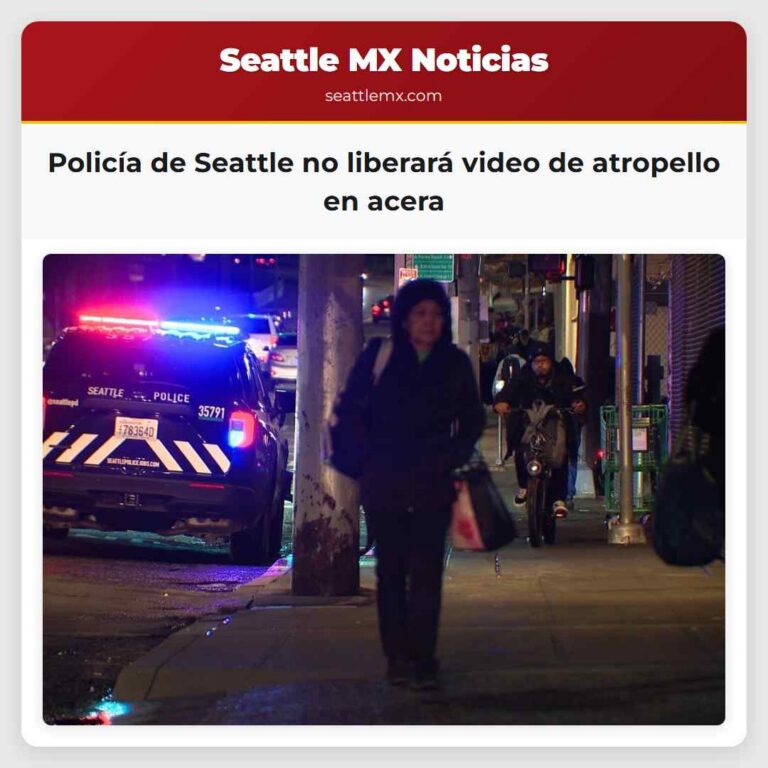 Policía de Seattle no liberará video de atropello en acera