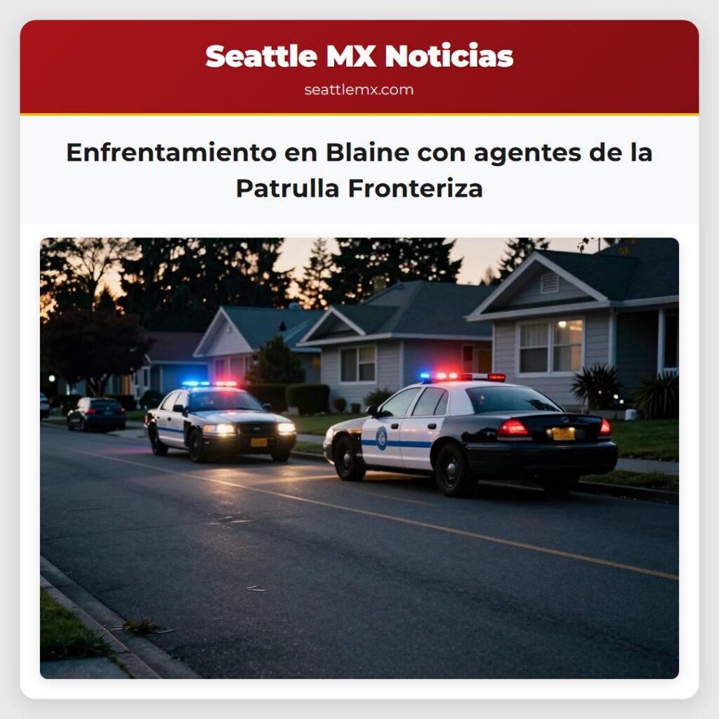 Enfrentamiento en Blaine con agentes de la