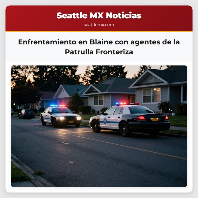 Enfrentamiento en Blaine con agentes de la Patrulla Fronteriza