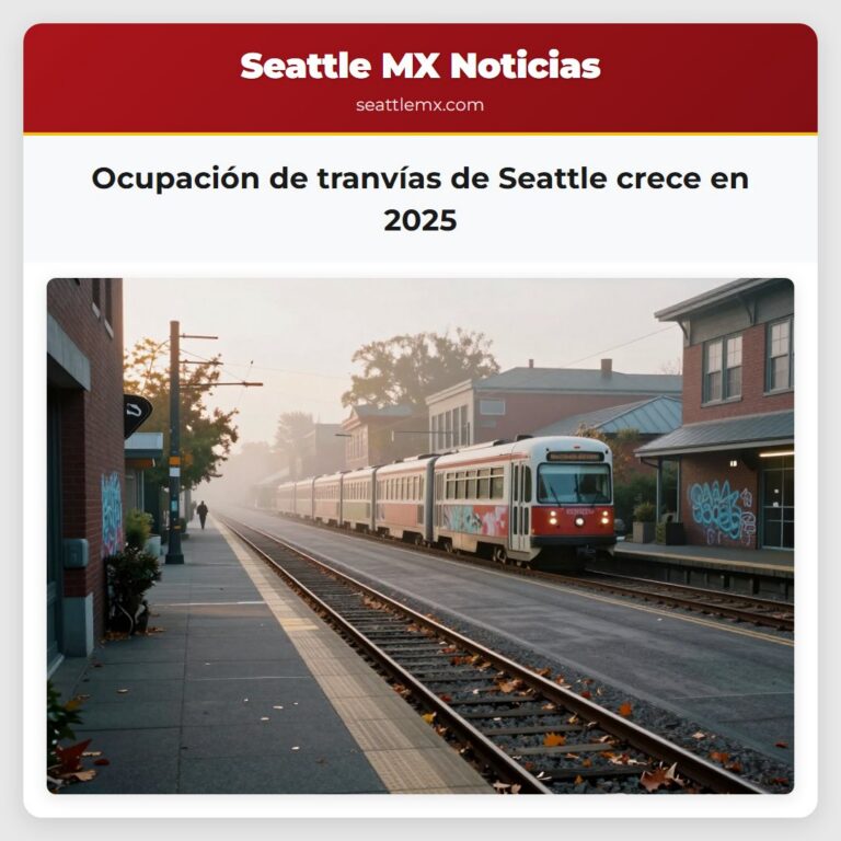 Ocupación de tranvías de Seattle crece en 2025