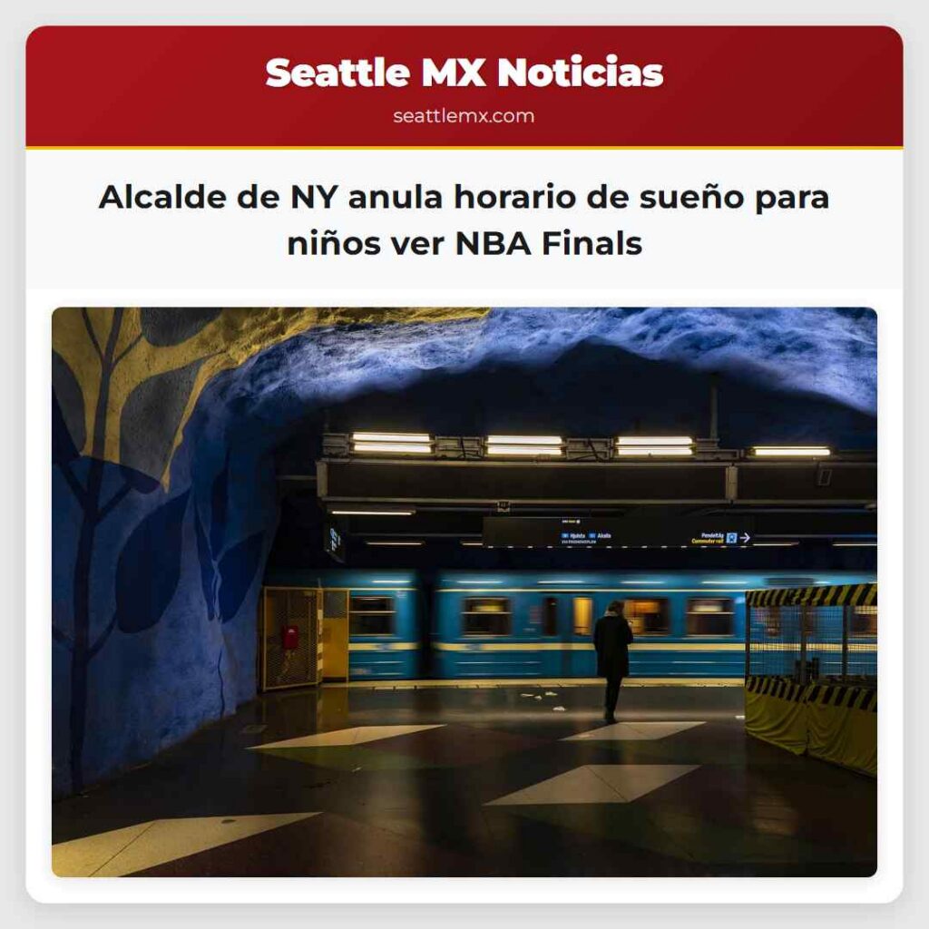 Alcalde de NY anula horario de sueño para niños