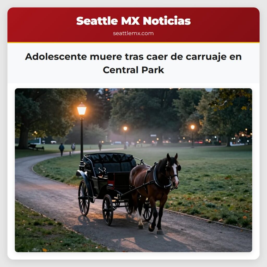 Noticias De Seattle 5 Adolescente muere tras caer de carruaje en