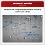 Fallecido en choque entre autobús escolar y camión en SR-161