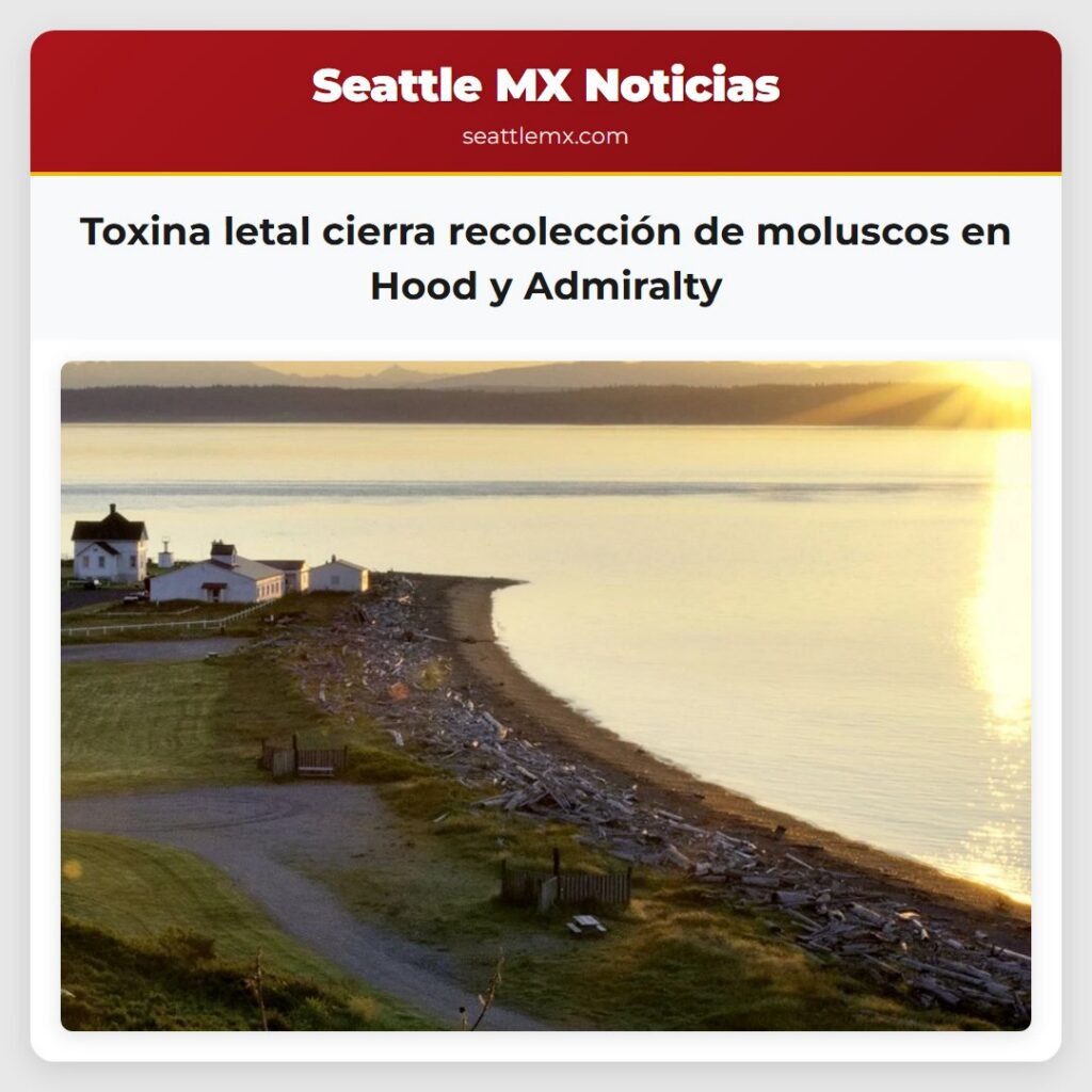 Toxina letal cierra recolección de moluscos en